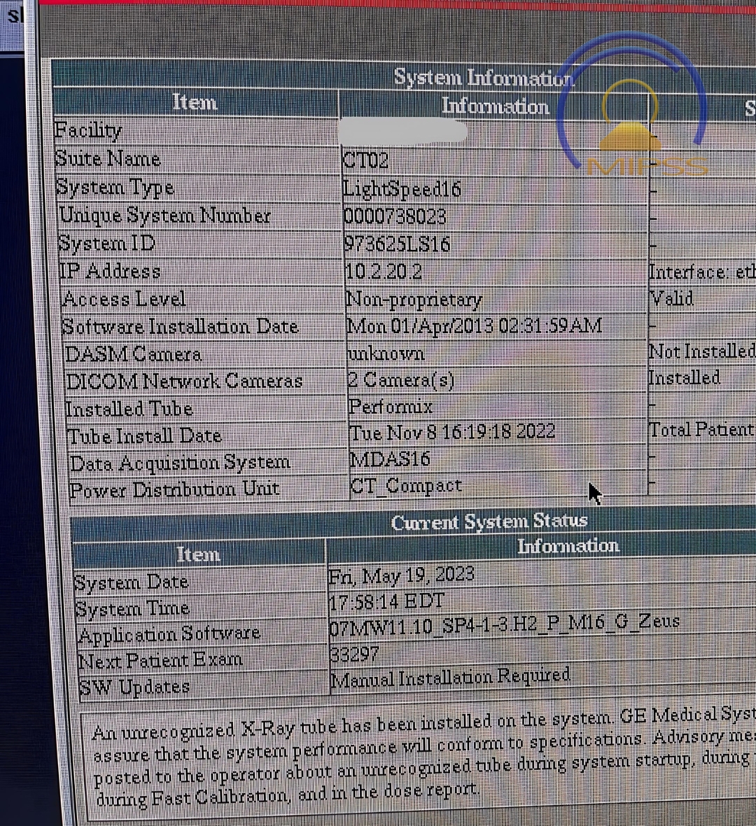 2003 GE LightSpeed 16 CT Scanner
