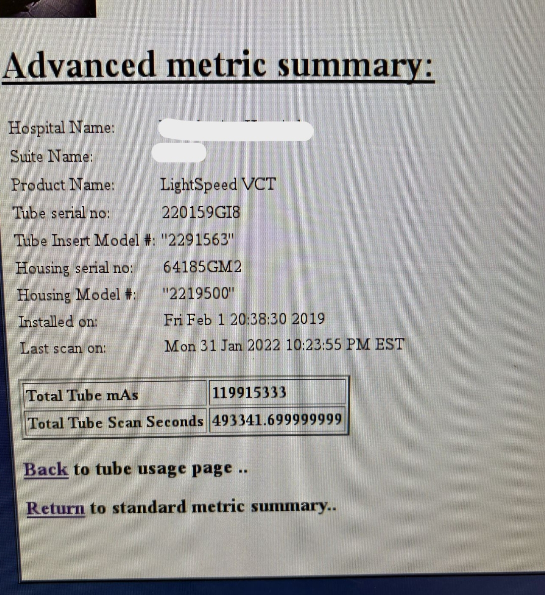  2010 GE LightSpeed VCT 128 CT Scanner 